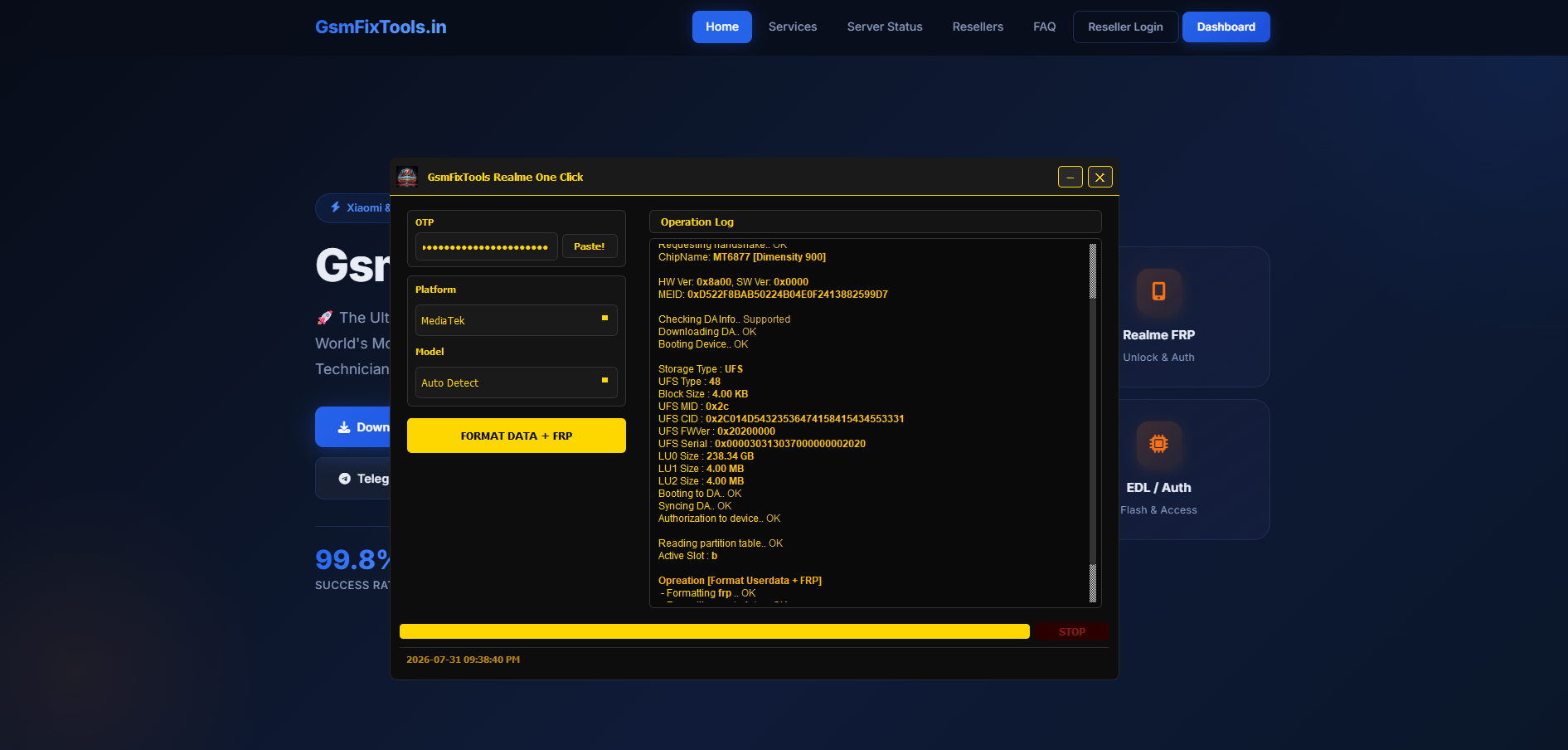 GsmFixTools.in Credits REALME AND MIFRP- 24/7 Instant Delivery